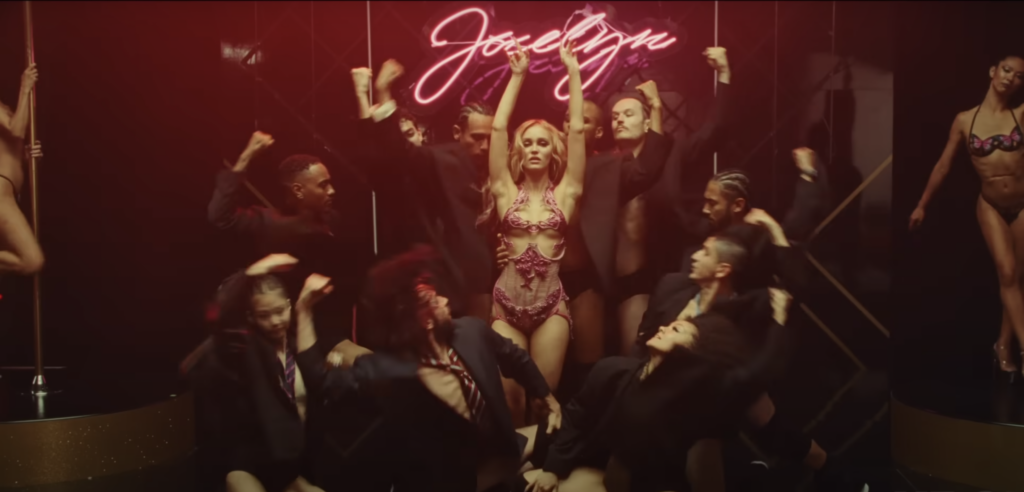 Lily Rose-Depp in 'The Idol' Trailer dancing with an ensemble