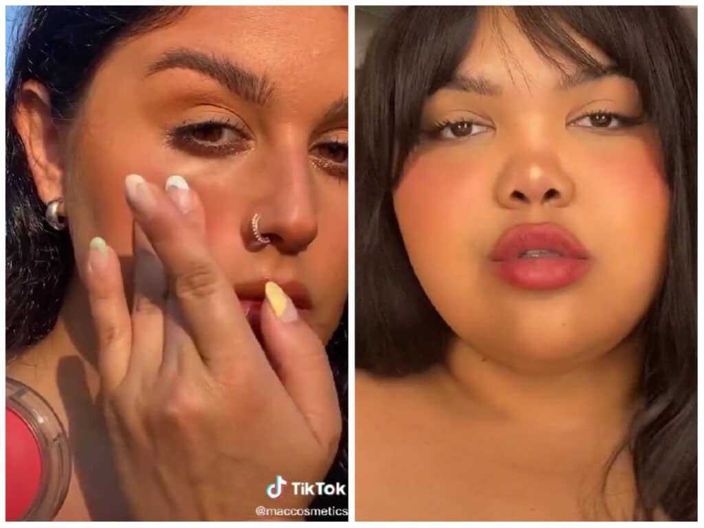 The sunburn blush hashtag is taking over TikTok, with more than one million views on the platform.