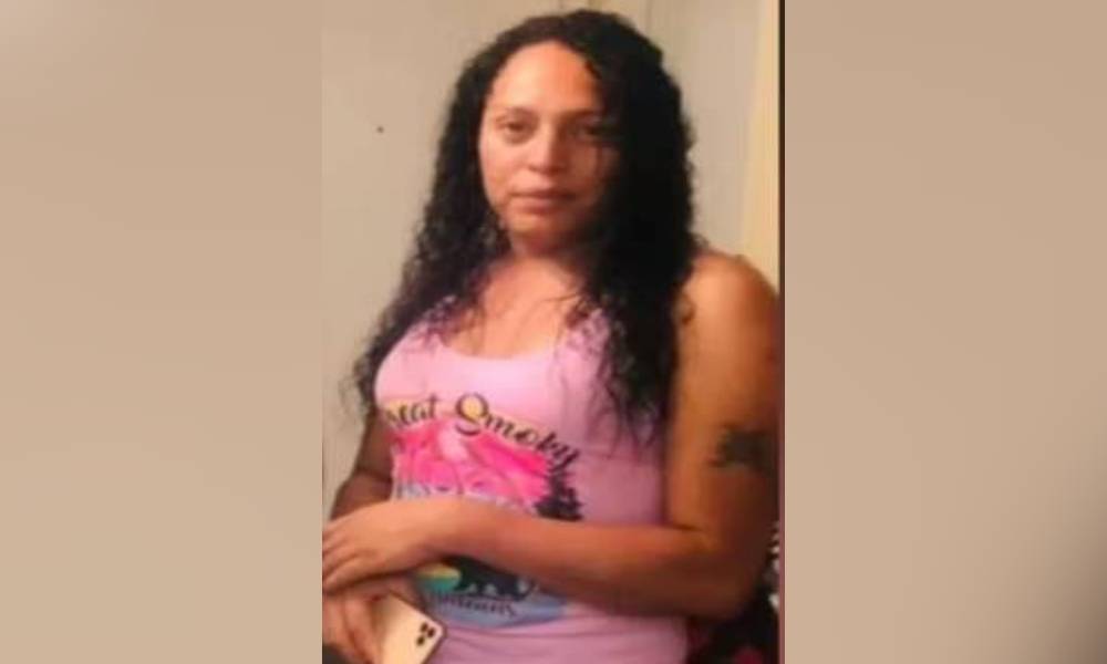 Marisela Castro, a trans woman who was killed in Houston, Texas, wears a pink tank top as she poses for a photo