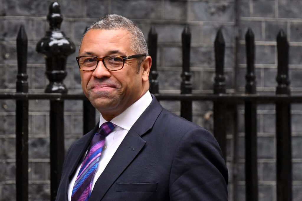 James Cleverly smiling