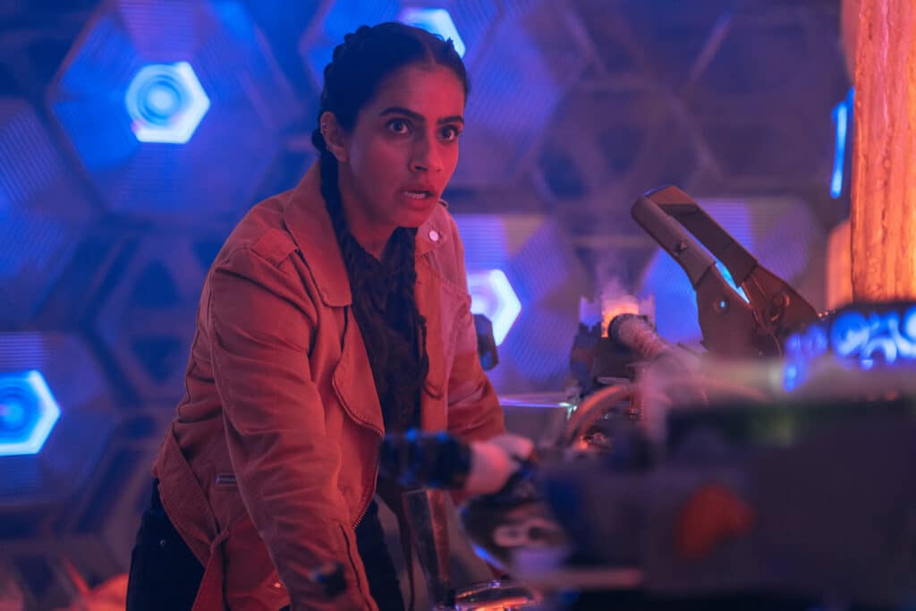 Yasmin Khan in The Power of Doctor.  (James Pardon/BBC Studios)