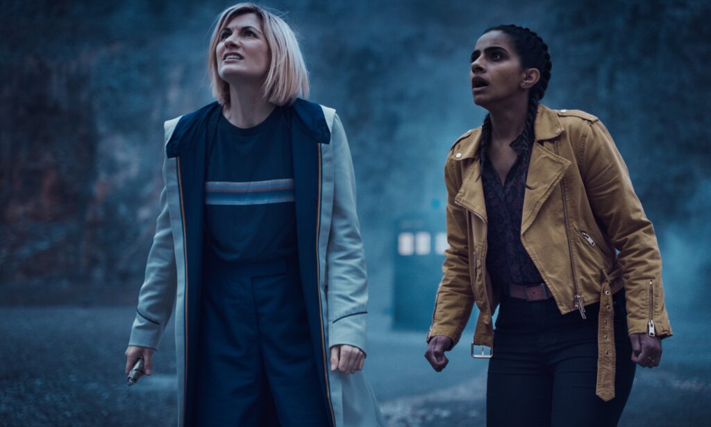 The Thirteenth Doctor and Yaz Khan in The Power of Doctor.  (James Pardon/BBC Studios)